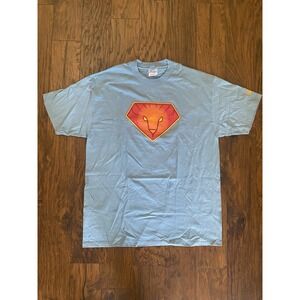 Vtg NOS 1990s Graphitti Matt Wagner Comics T-shirt Superman MAGE Lion X Large